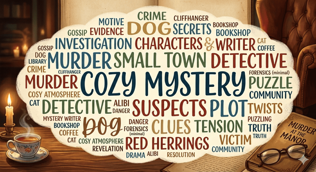 Cozy Mystery Word Cloud